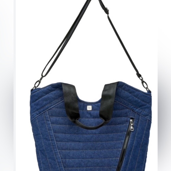 New- Think Royln Puzzle Tote Denim Blue - Picture 3 of 13